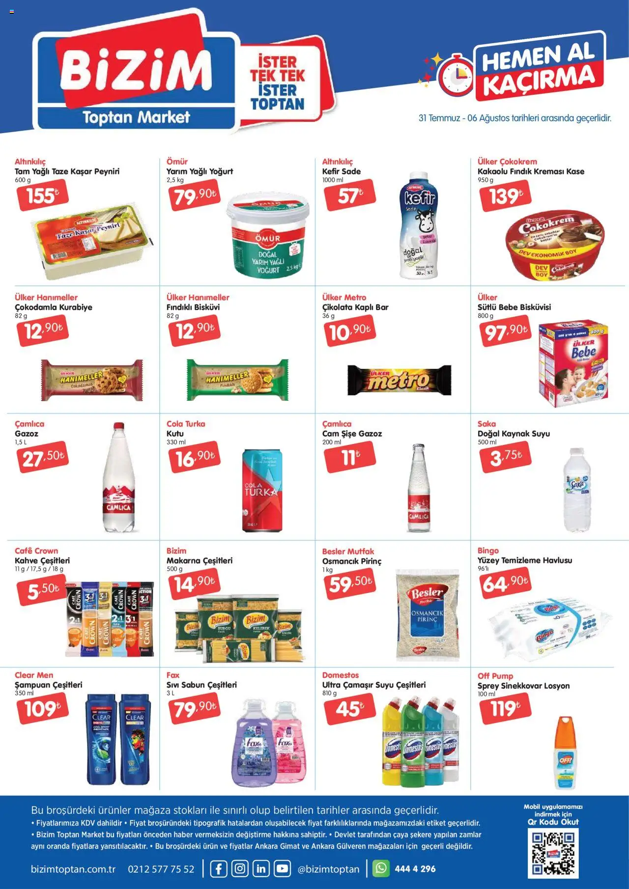 Bizim Toptan Katalog (31 Temmuz 2025 - 06 Ağustos 2025) - Sayfa numarası 1
