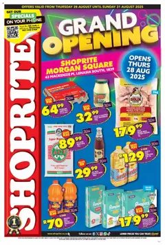 Preview of Shoprite flyer valid from 28/08/2025