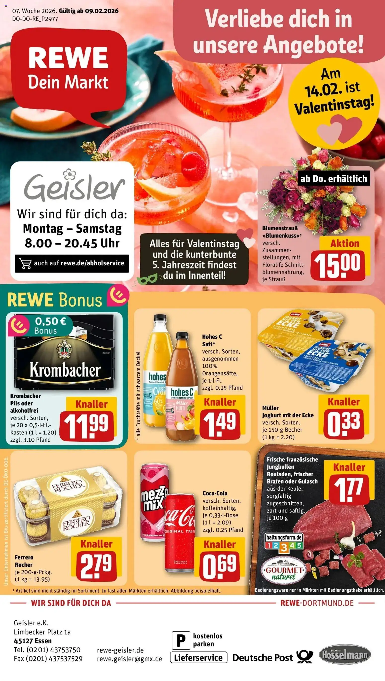 Vorschau von dem Prospekt des Geschäftes Rewe, gültig ab dem 09.02.2026