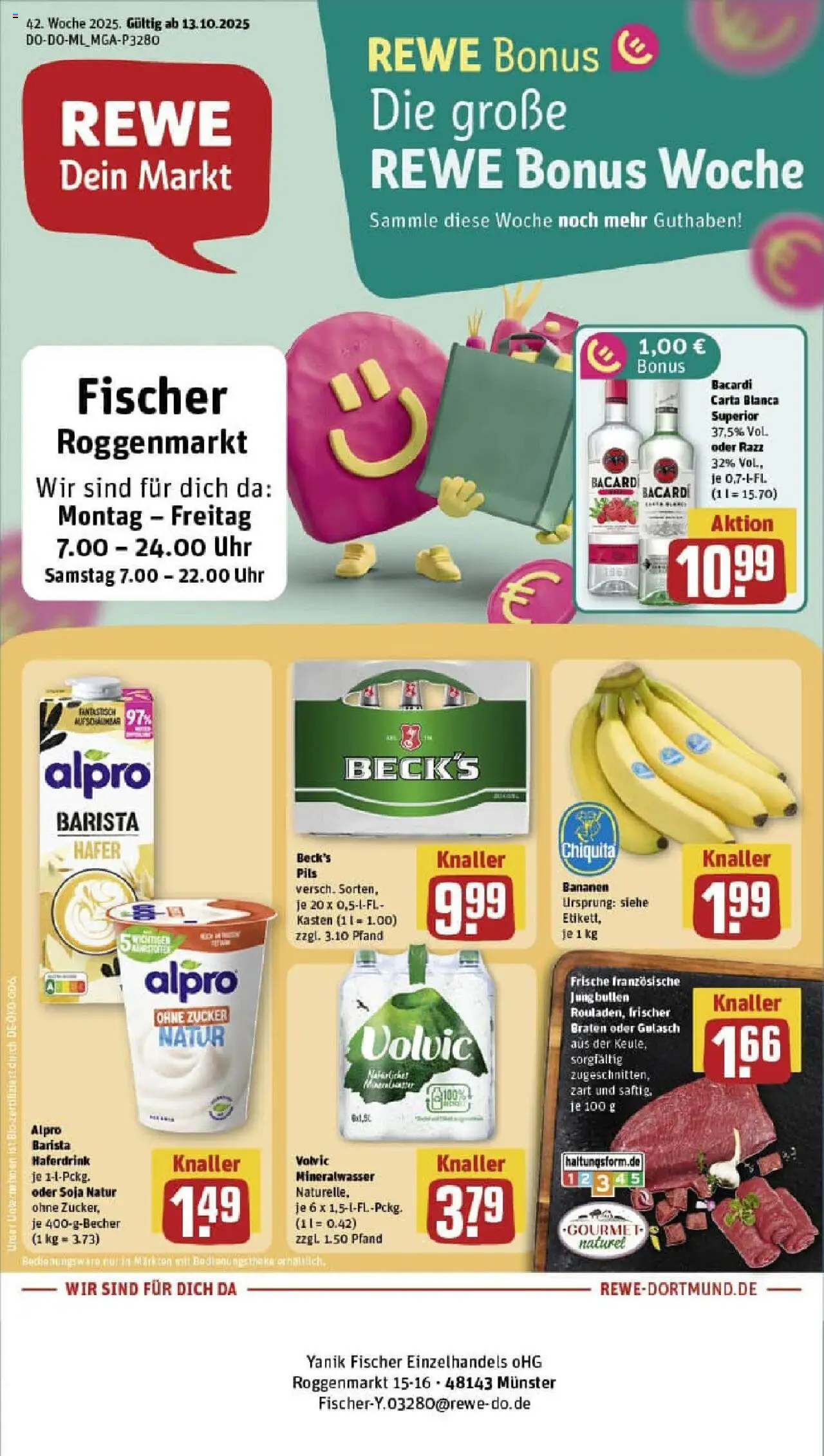 REWE Prospekt ab 13.10.2025 nächste Woche - Prospekt Münster	