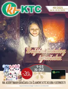 Pregled letka Katalog božićnih dekoracija trgovine KTC vrijedi od 26.11.2025