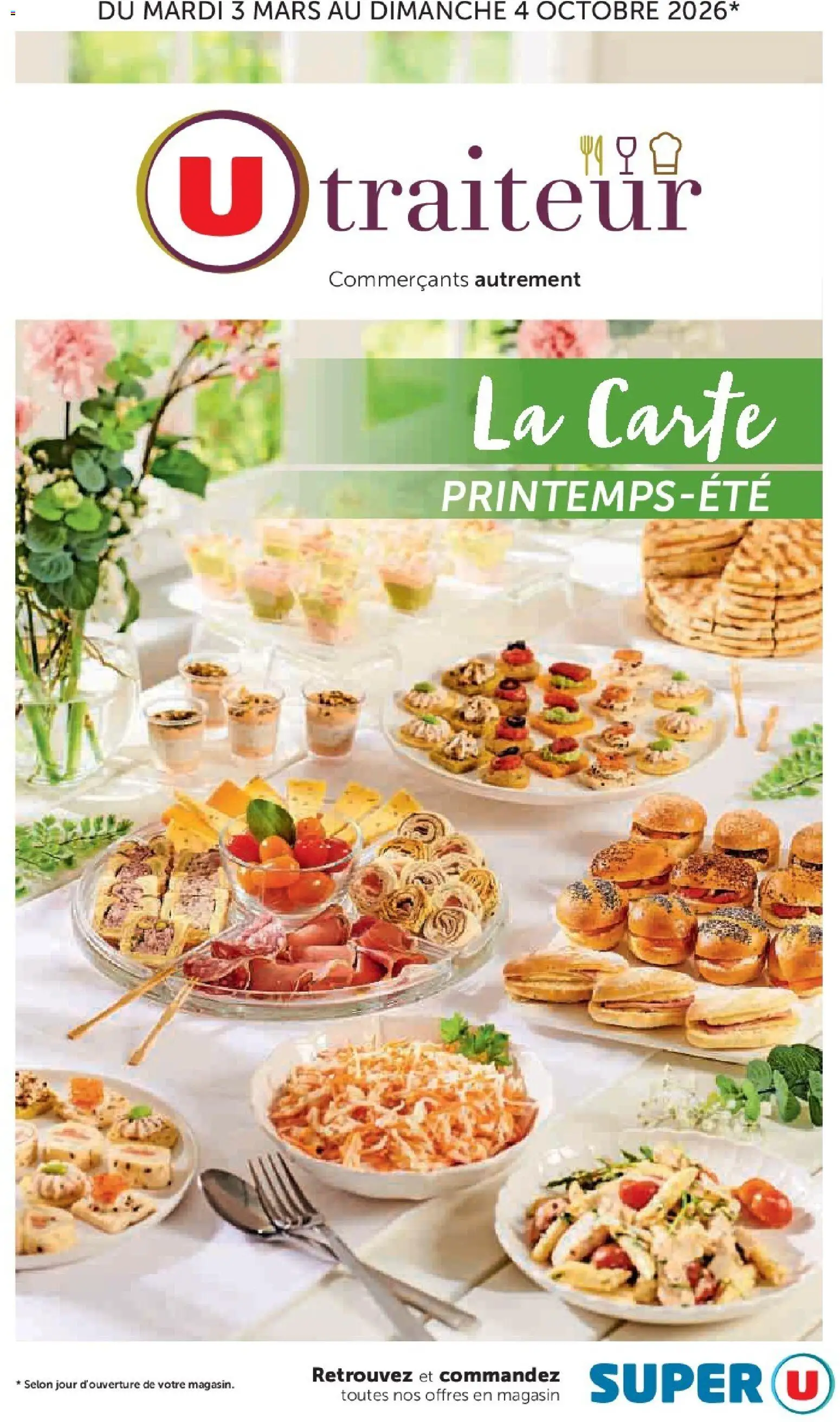 Prévisualisation de Super U - La carte Printemps Été du magasin Super U formulaire valide 03/03/2026