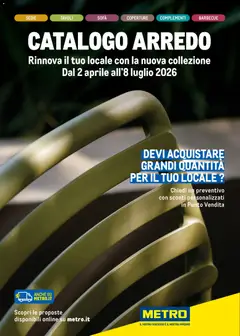 Anteprima dell'opuscolo Metro volantino Arredo dal negozio Metro valido da 02/04/2026