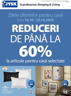 Previzualizarea de cataloage: JYSK Catalog nou valabil de la 16.10.2025