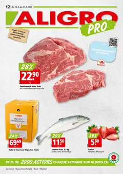 Vorschau des Merkblatts Aligro actionen Chavannes, Matran, Genève, Sion vom Shop Aligro gültig von 16.03.2026 bis 21.03.2026