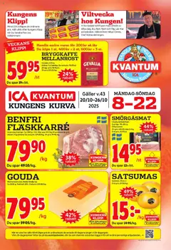 Förhandsgranska reklamblad Kungens Kurva från butik ICA Kvantum gäller från 20/10/2025