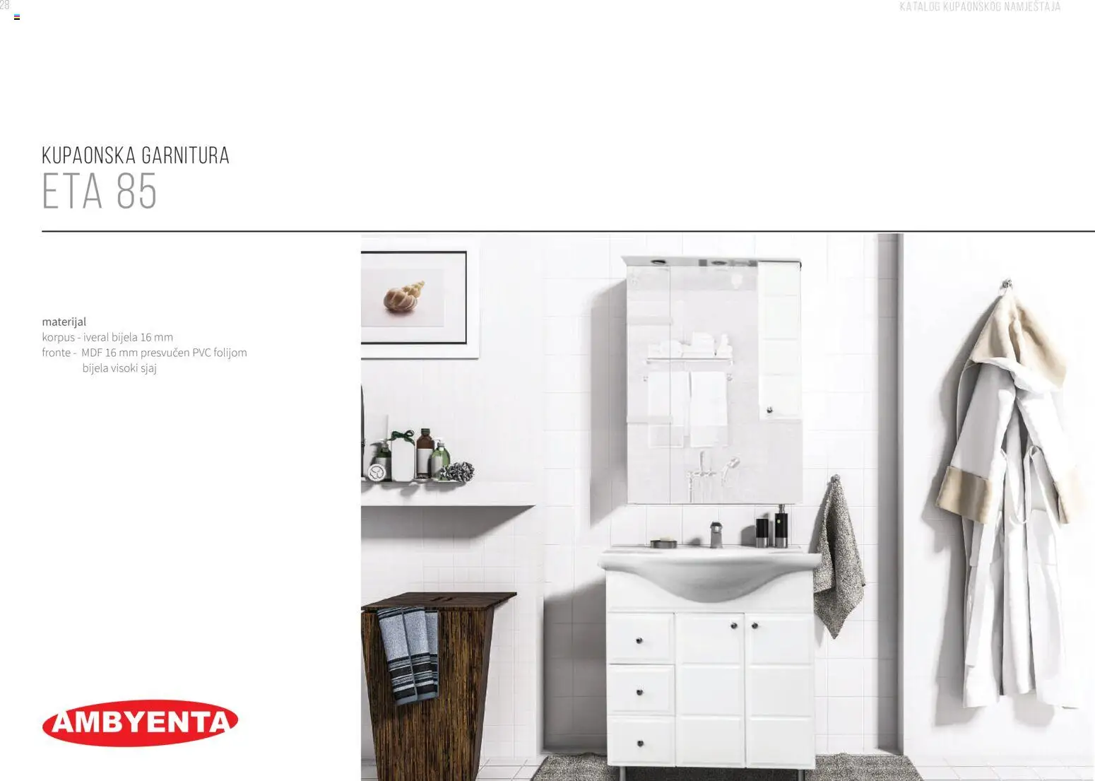 Pregled letka Katalog Kupaonski namještaj trgovine AMBYENTA vrijedi od 2025.10.01