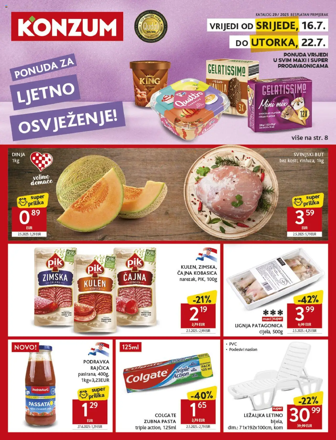 Konzum aktualni Katalog vrijedi od 16.07.2025 - tjedna akcija broj stranice 1