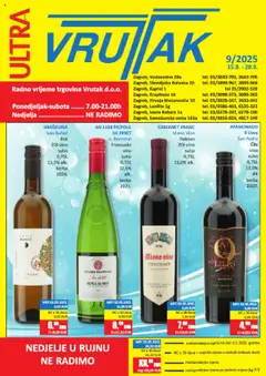 Pregled letka Katalog trgovine Vrutak vrijedi od 15.09.2025