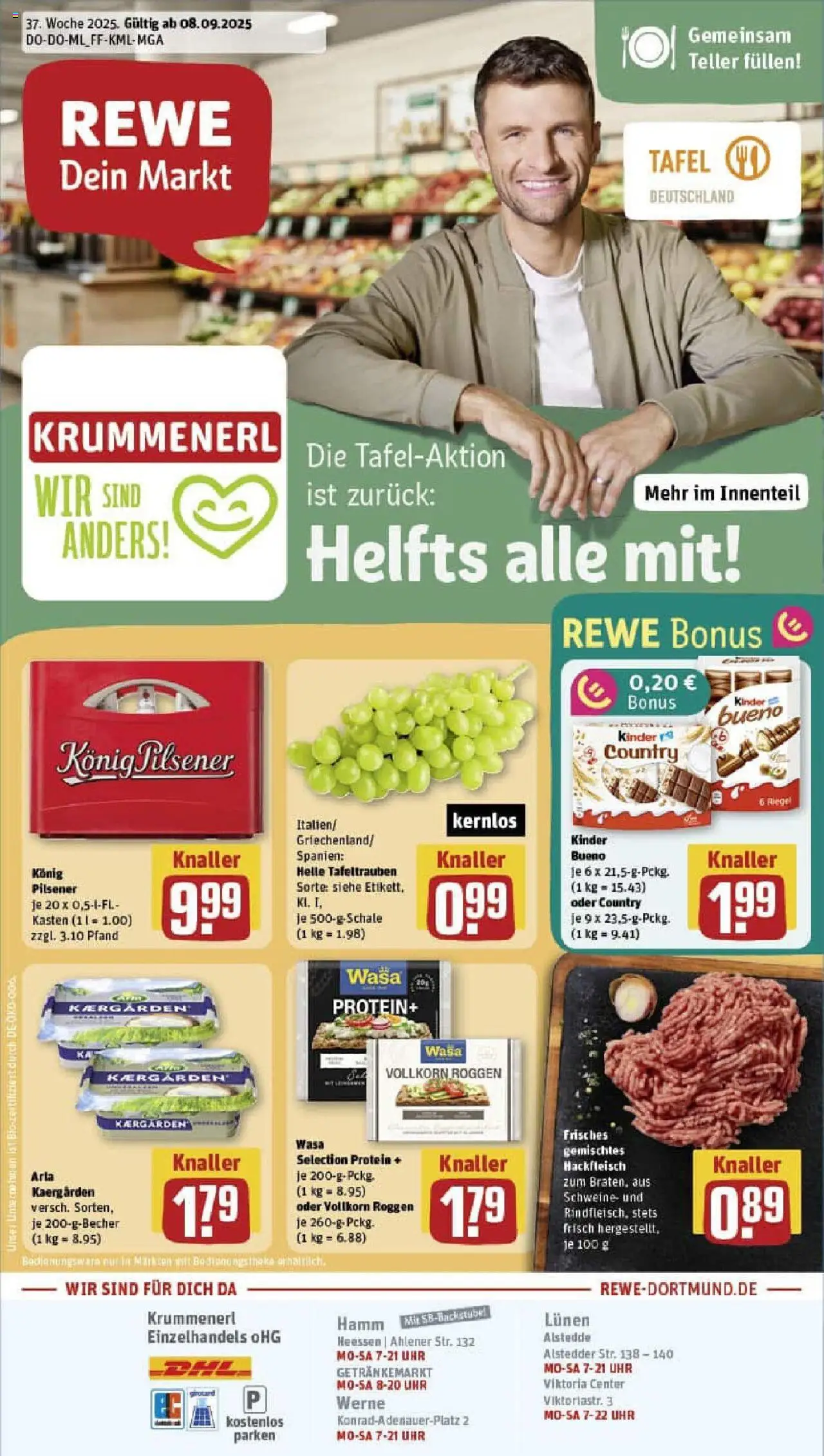 REWE Prospekt ab 07.09.2025 nächste Woche - Prospekt Hamm	
