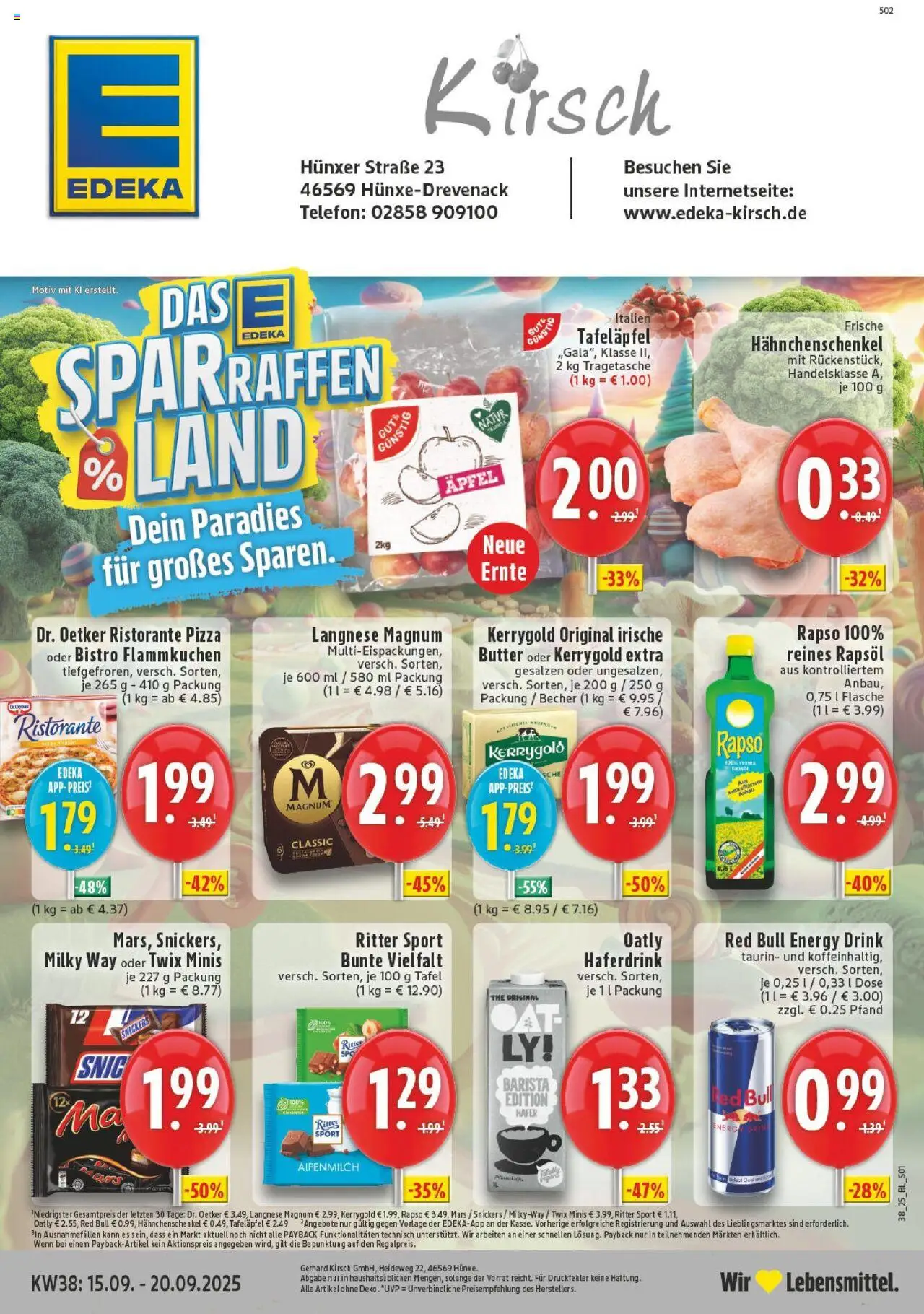 EDEKA Prospekt ab 14.09.2025 - Prospekt Hünxe-Drevenack Online