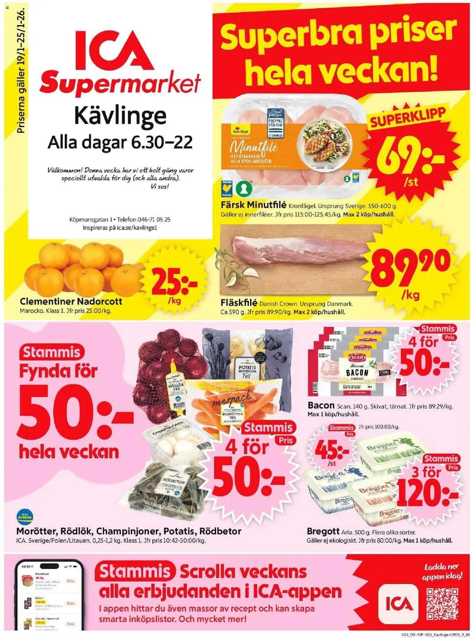 Förhandsgranska reklamblad Kävlinge från butik ICA Supermarket gäller från 19/01/2026