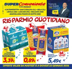 Anteprima dell'opuscolo Volantino Caltanissetta/San Cataldo/Gela/Avola/Lascari/Milazzo/Barcellona dal negozio SuperConveniente valido da 13/01/2026