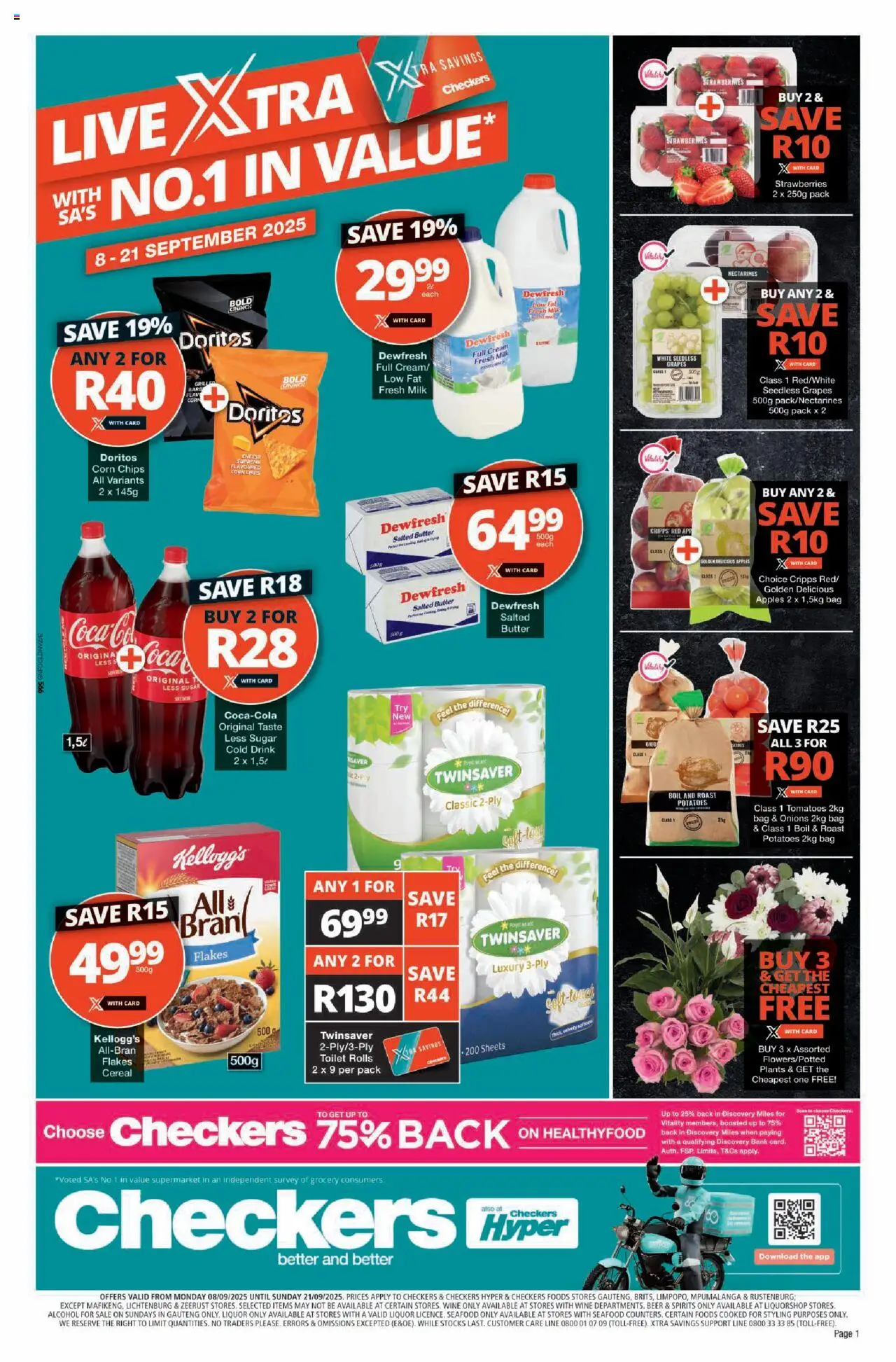 Checkers Gauteng - September Mid-Month Promotion 08/09 - 21/09/2025 >> Catalogue