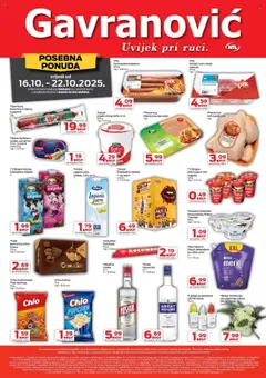 Pregled letka Katalog trgovine Gavranović vrijedi od 16.10.2025