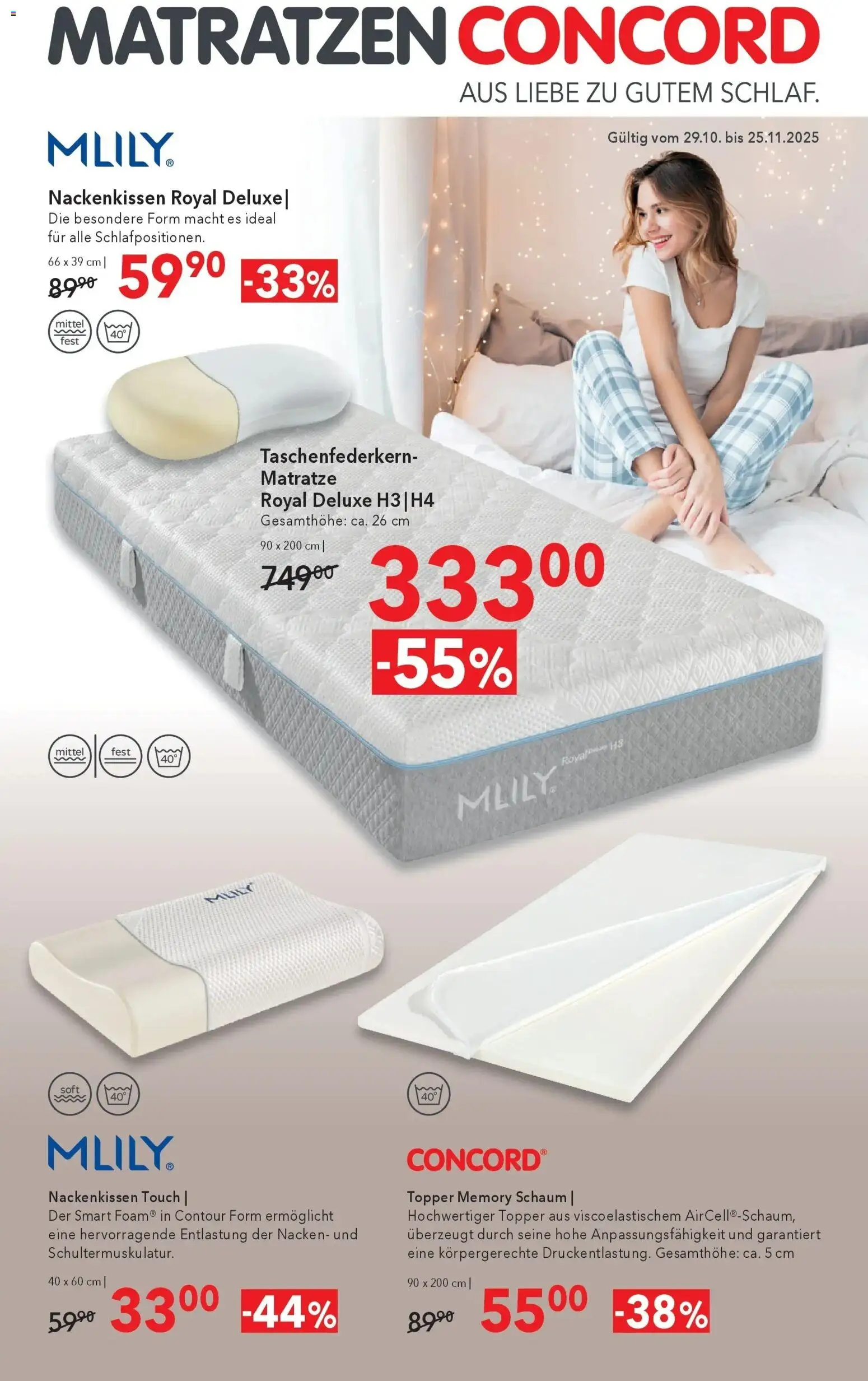 Vorschau der Angebote: Matratzen Concord Debant gültig ab 29.10.2025