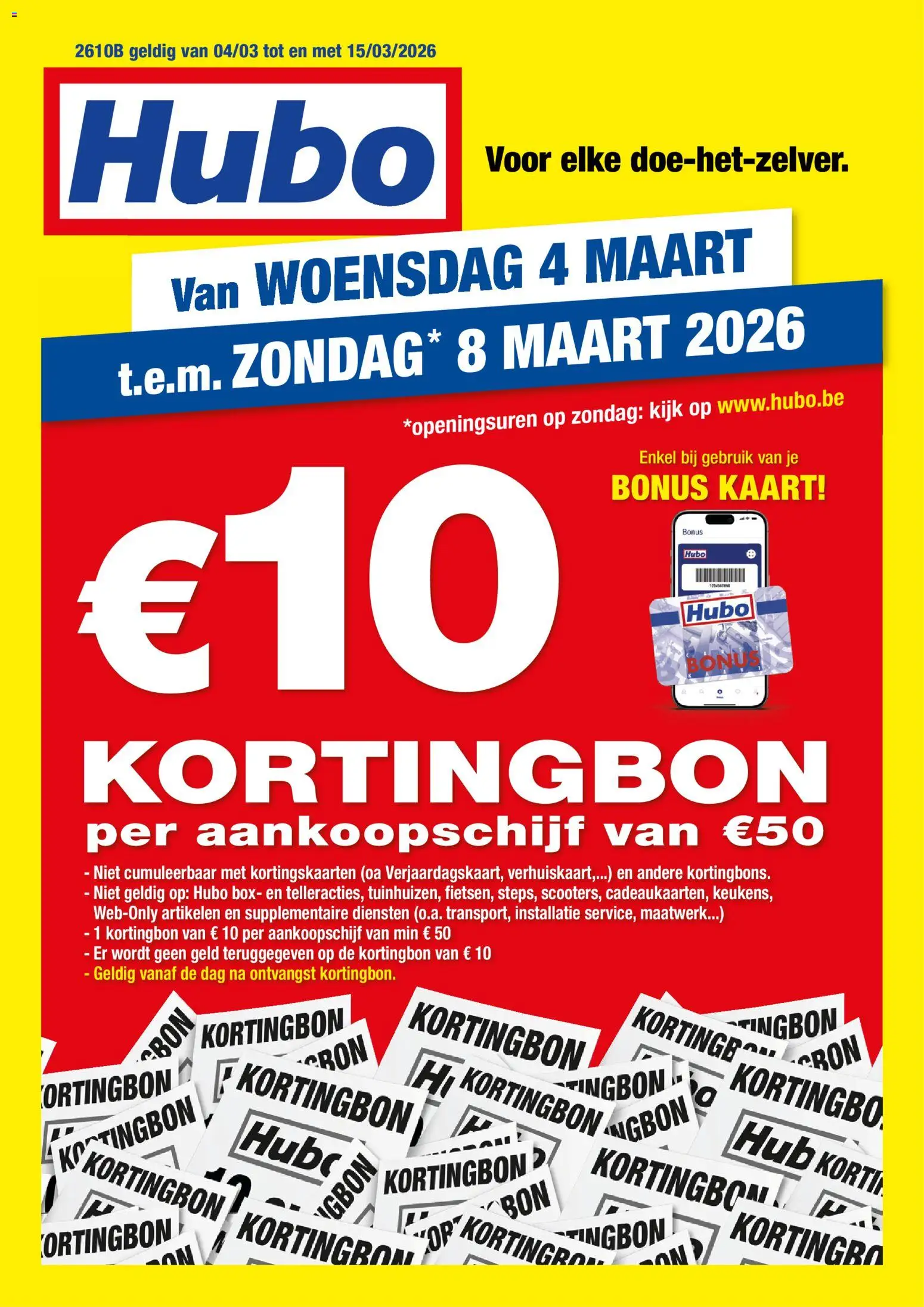 Voorbeeld van Hubo Folder van winkel Hubo geldig vanaf 04/03/2026
