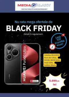 Previzualizarea de cataloage: Media Galaxy Black Friday valabil de la 30.10.2025