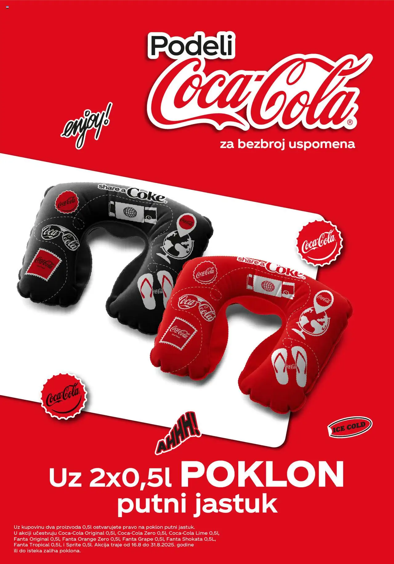 Univerexport katalog važi od 16.08.2025 - stranica 1 - Coca Cola, Fanta, Jastuk, Sprite