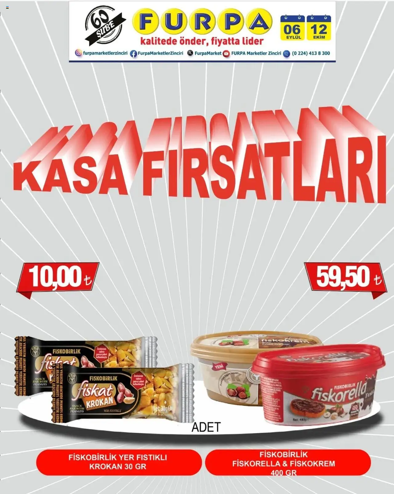 Furpa Kasa Fırsatları (06 - 12 Ekim 2025) - Sayfa numarası 1