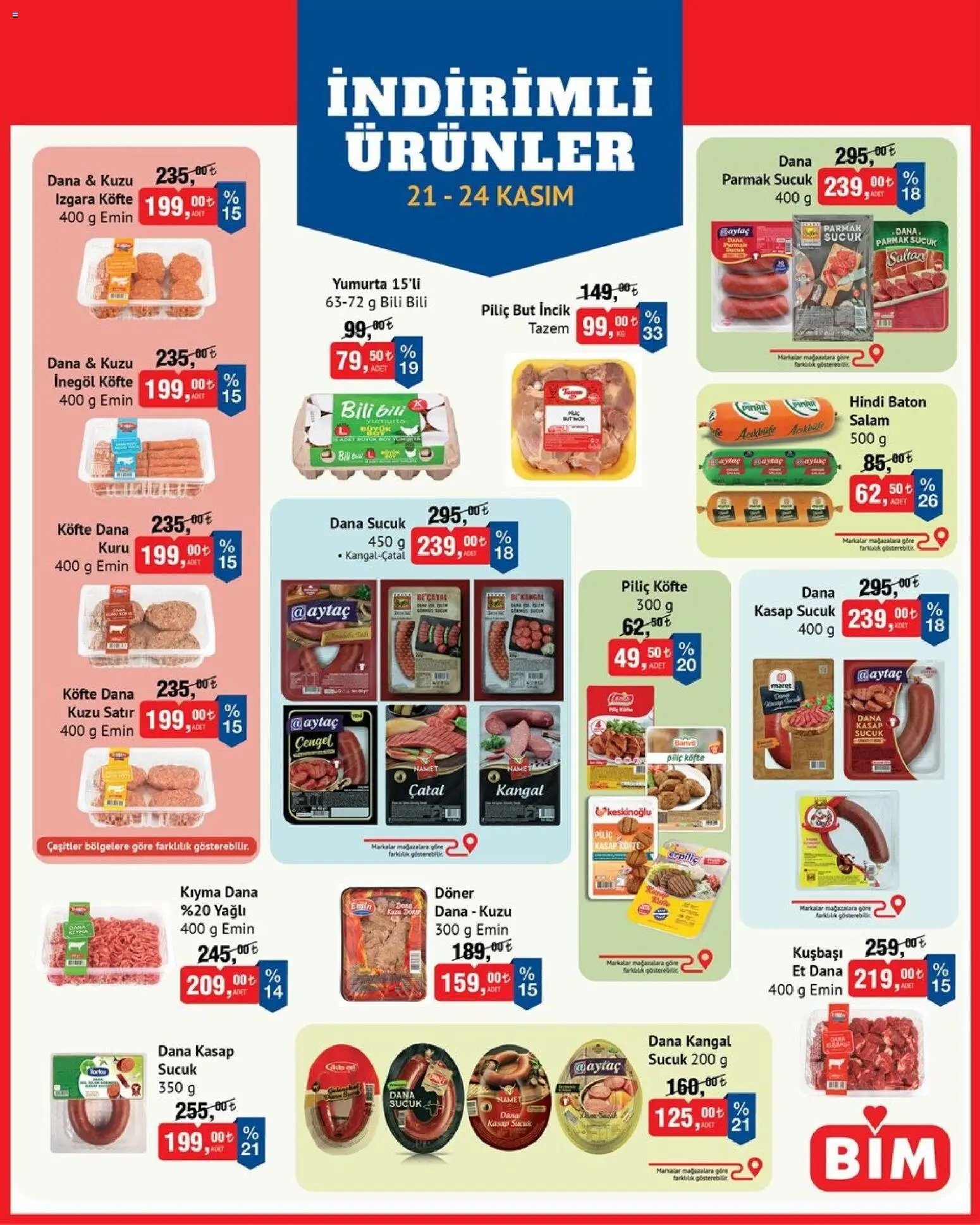 BİM İndirimli Ürünler 21.11.2025 - Broşürünün önizlemesi