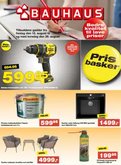 Eksempel på tilbudsavis Tilbudsavis fra butik Bauhaus gyldig fra 15/08/2025