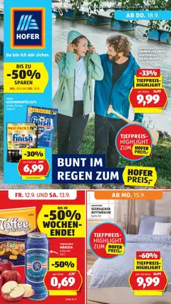 Vorschau der Angebote: Hofer Flugblatt gültig ab 12.09.2025