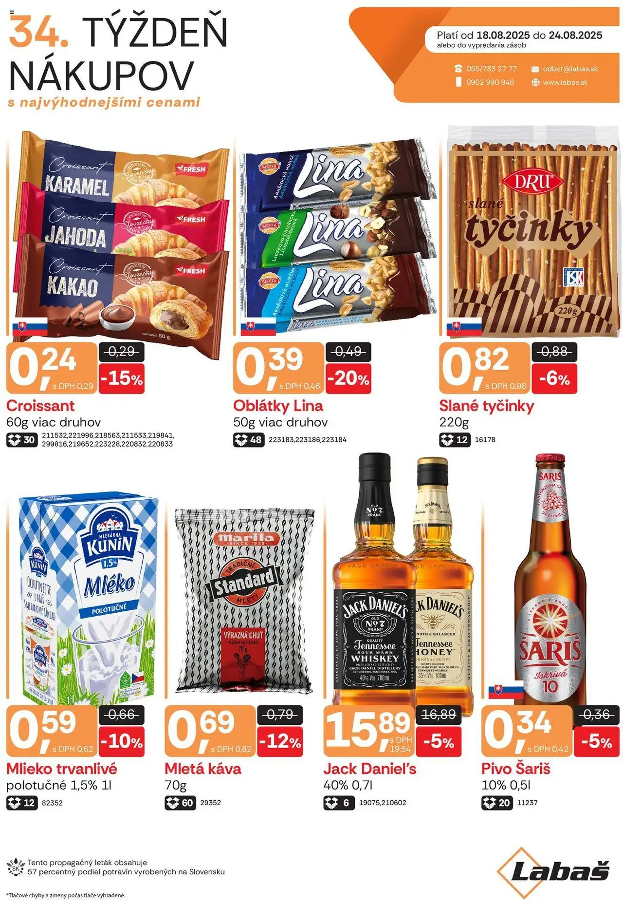 Labaš Leták (18.08. - 24.08.2025) - Akčná ponuka