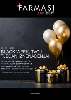 Pregled letka Katalog Black Friday trgovine Farmasi vrijedi od 25.11.2025