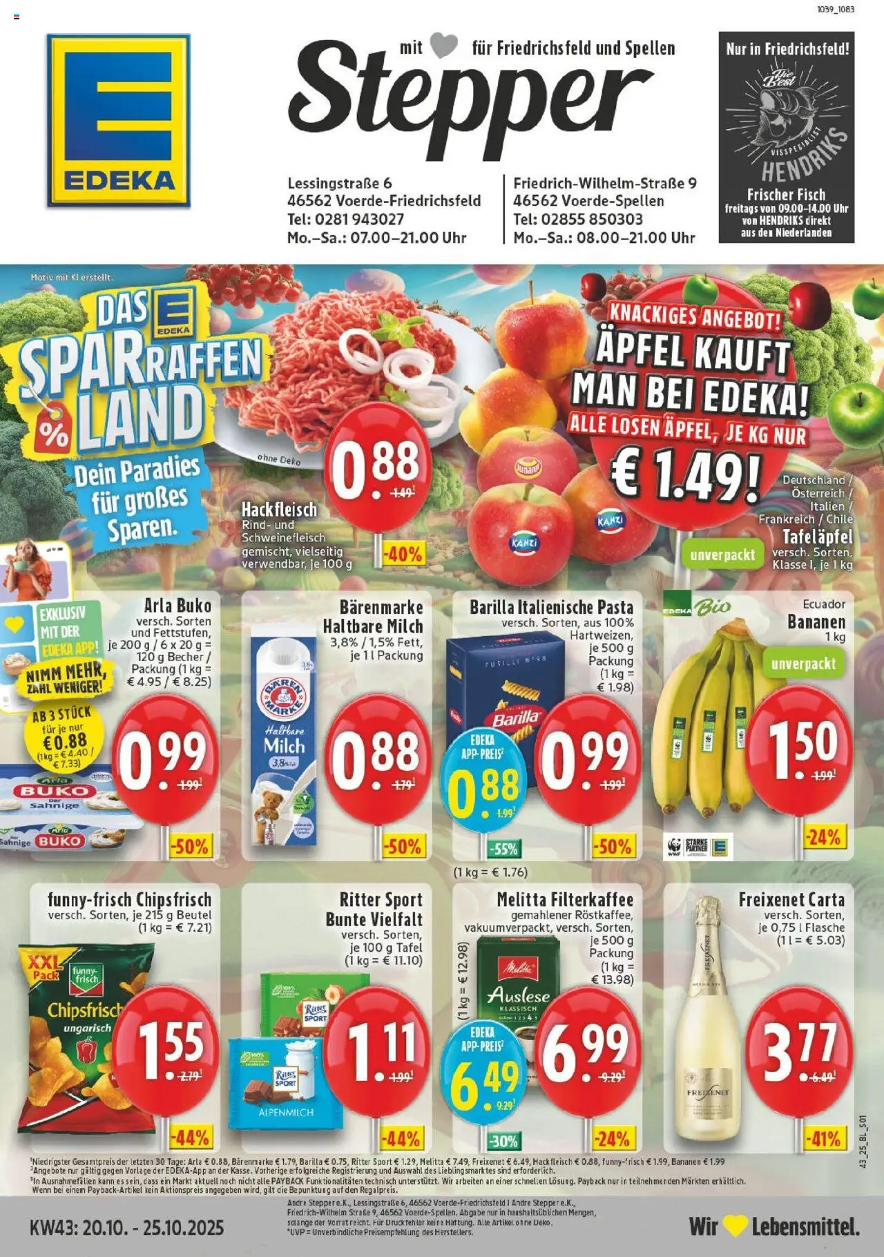 EDEKA Prospekt ab 19.10.2025 - Prospekt Voerde Online