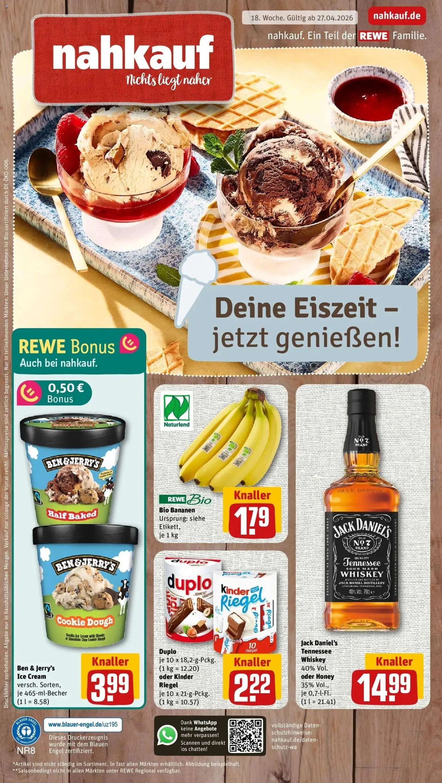 Vorschau von dem Prospekt des Geschäftes Rewe, gültig ab dem 27.04.2026