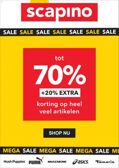 Voorbeeld van Sale 20% extra van winkel Scapino geldig vanaf 03-02-2026