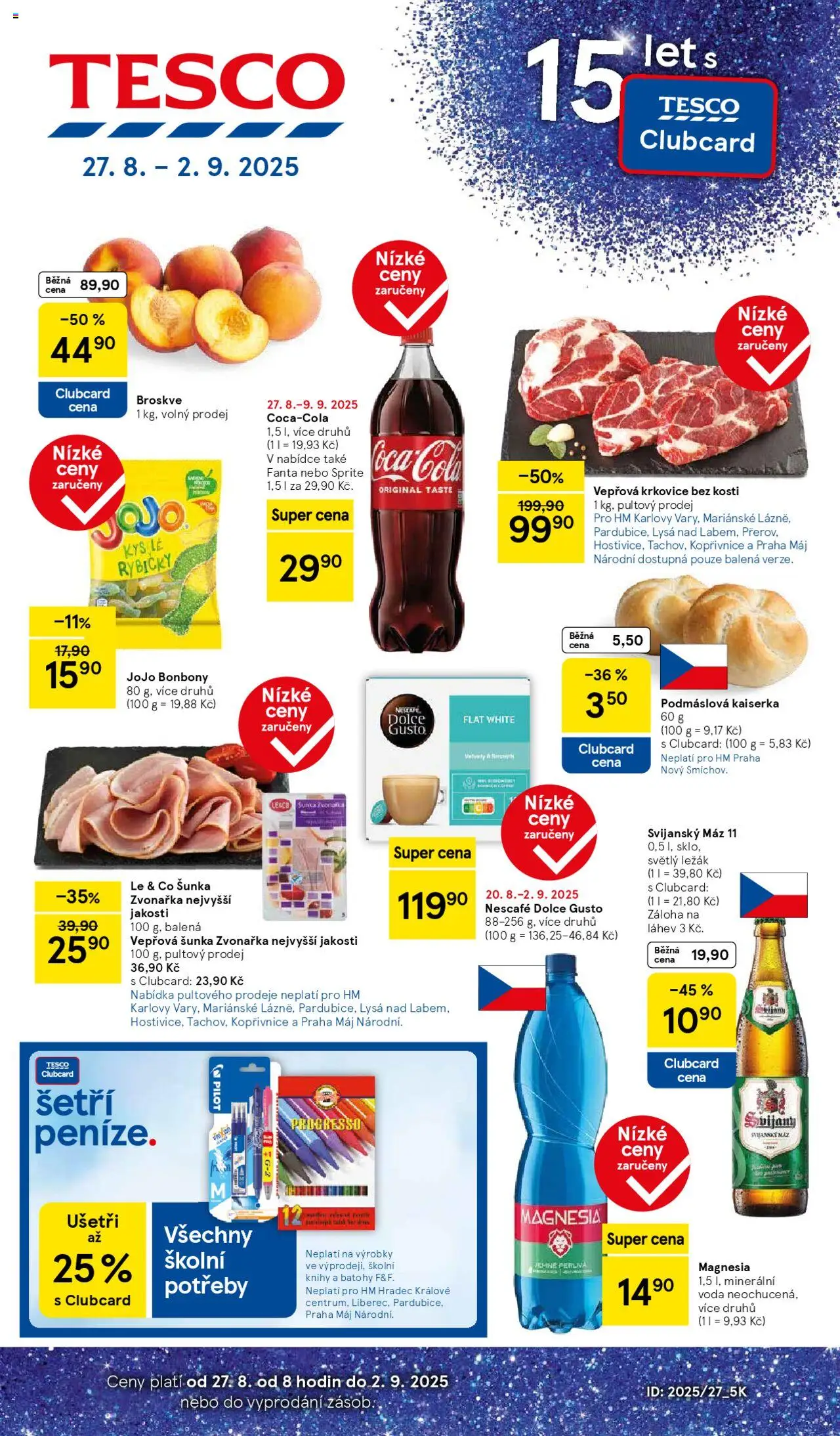  TESCO leták od 27.08.2025 - Akční "Hypermarket" leták