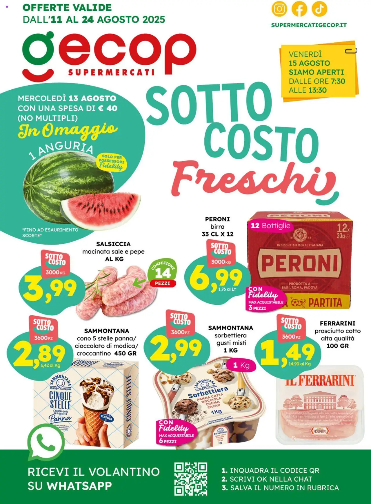 Volantino GECOP valido da 11/08/2025 numero di pagina 1