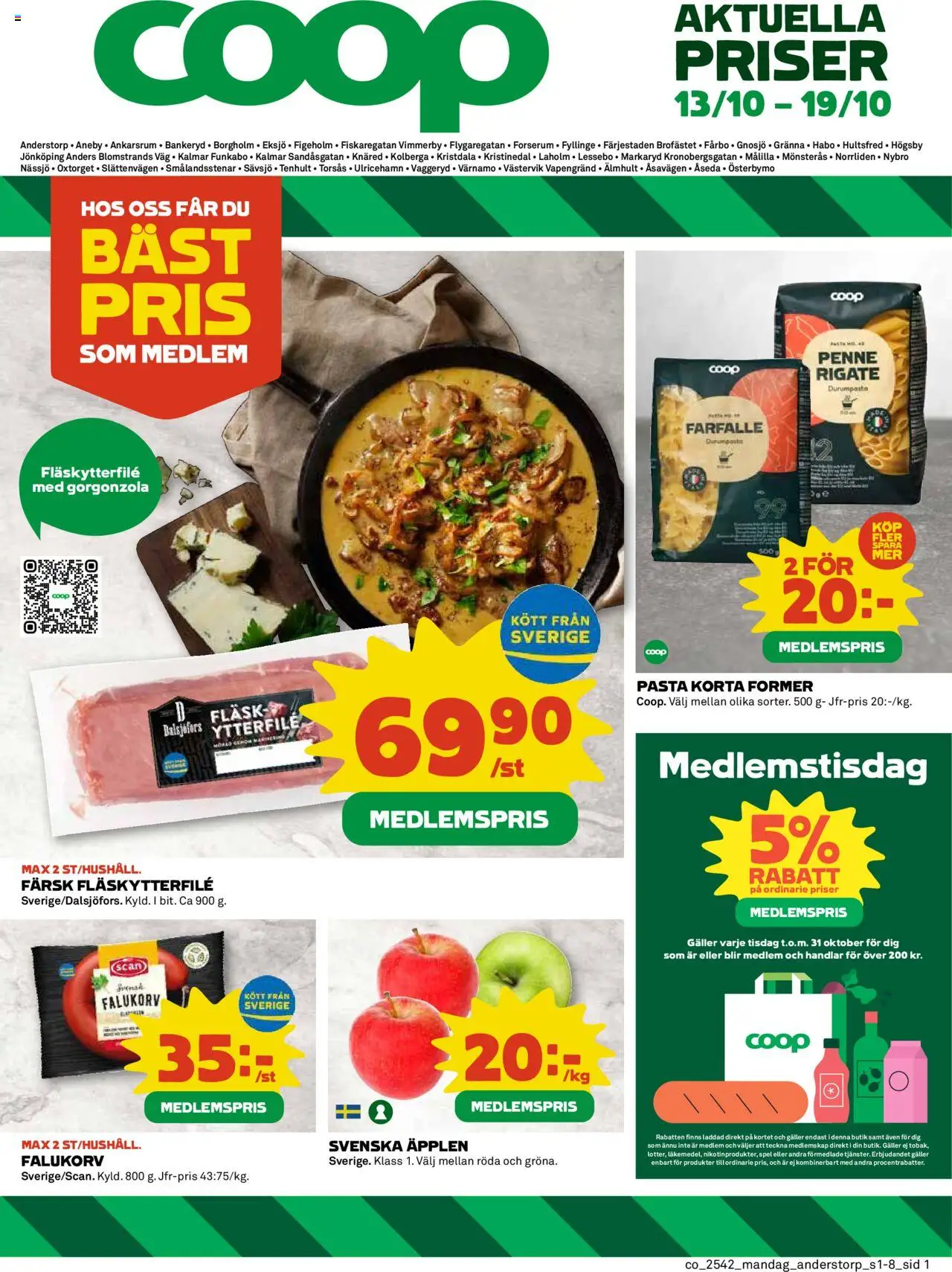 Knäred är giltig 13/10 2025 > Veckans Erbjudanden gäller från 13/10/2025 till 19/10/2025 sidnummer 1