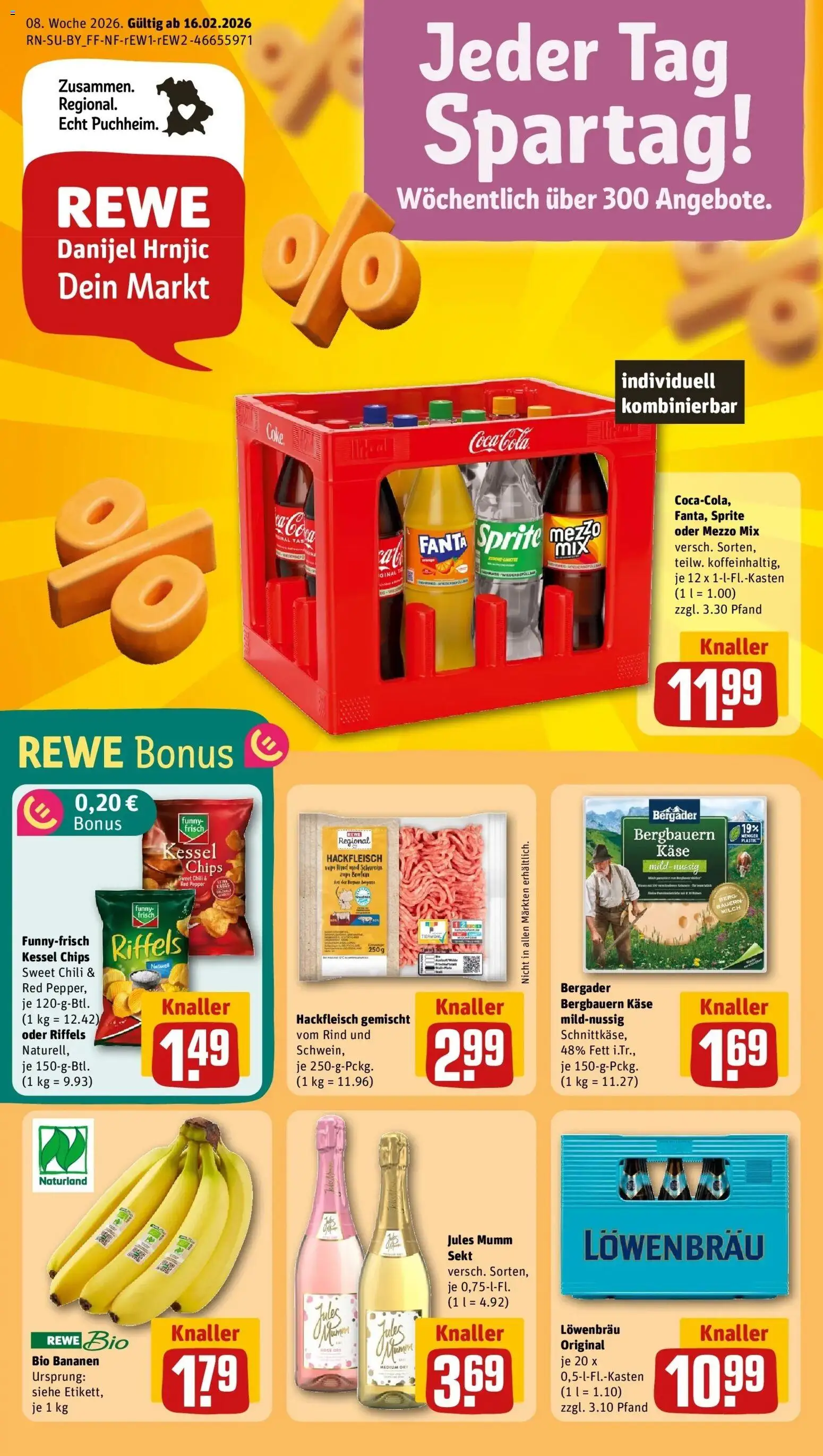 Vorschau von dem Prospekt des Geschäftes Rewe, gültig ab dem 16.02.2026