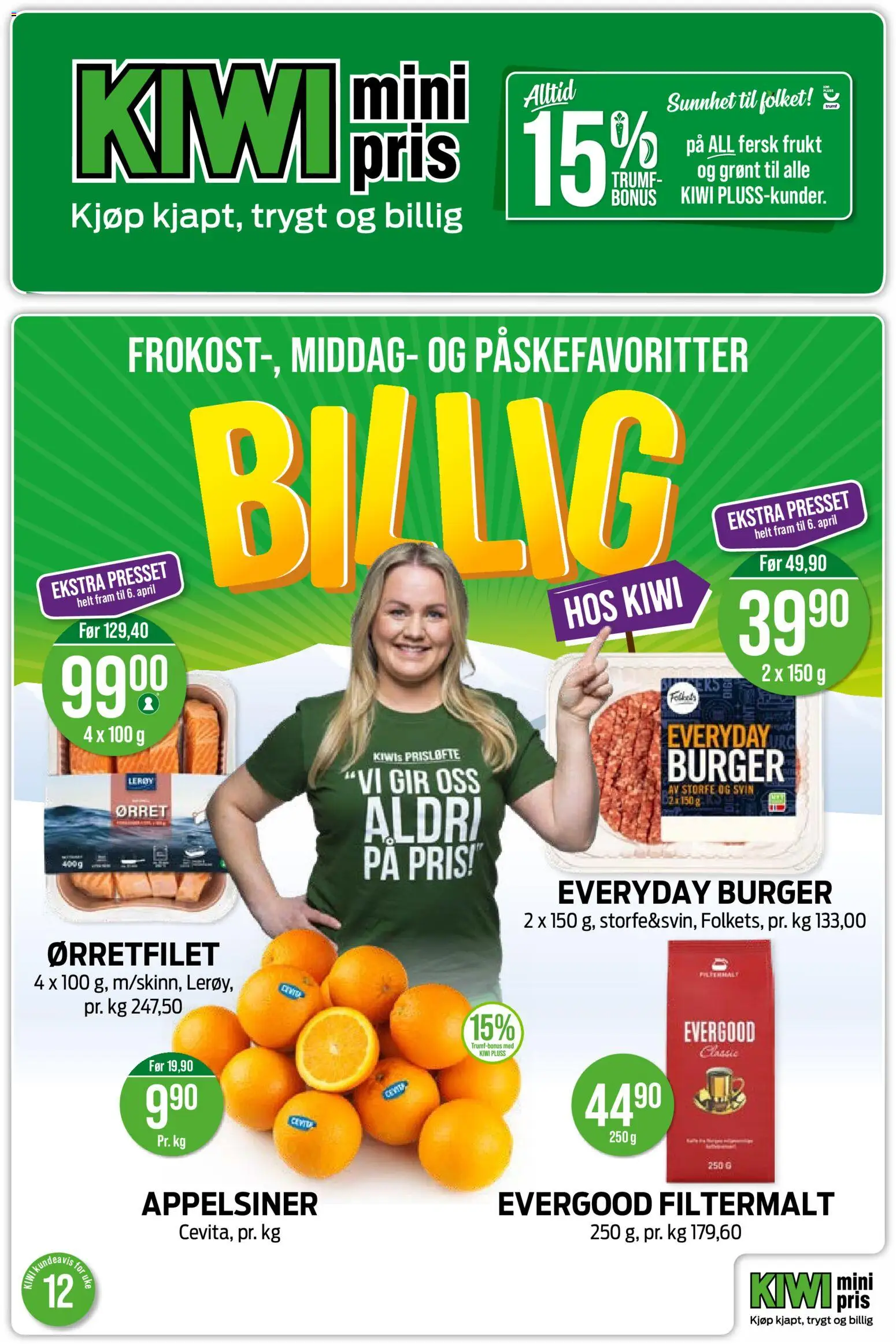 Forhåndsvis Kiwi kundeavis fra butikk Kiwi gyldig fra 16/03/2026