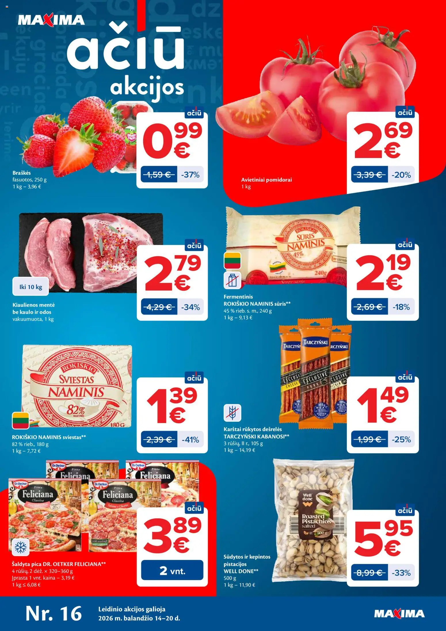 MAXIMA parduotuvės leidinio MAXIMA leidinys galiojančio nuo 2026.04.14 peržiūra