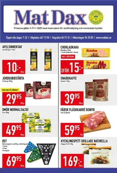 Förhandsgranska reklamblad Aktuella reklamblad Matdax från butik Matdax gäller från 03/11/2025