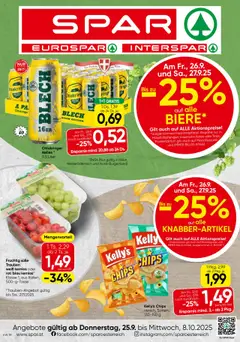 Vorschau der Angebote: Spar Wien gültig ab 25.09.2025