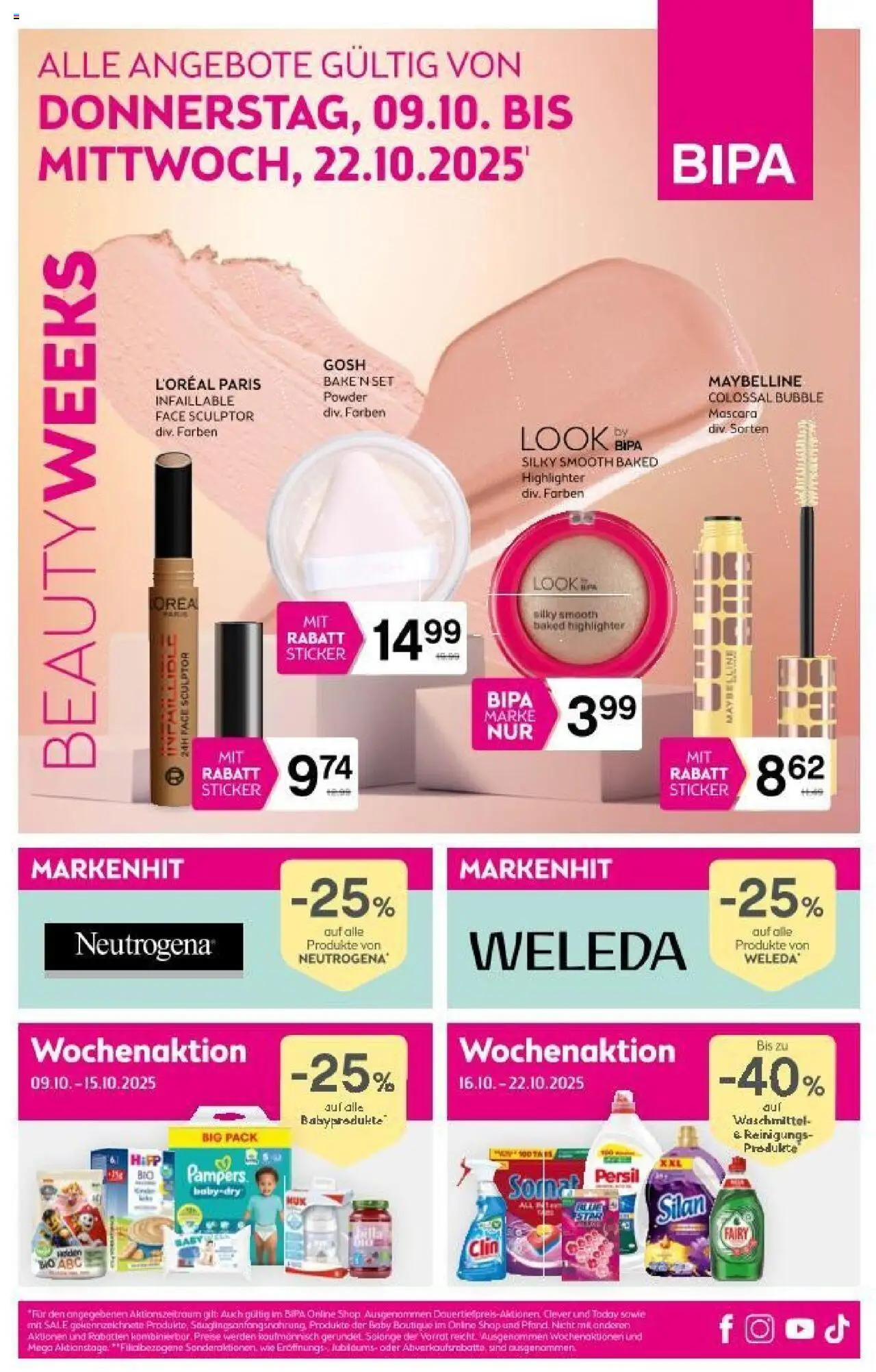  Bipa Flugblatt ab 09.10.2025 - Prospekt, aktionen, angebote - Seite 1