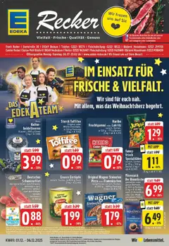 Vorschau von dem Prospekt des Geschäftes Edeka, gültig ab dem 01.12.2025