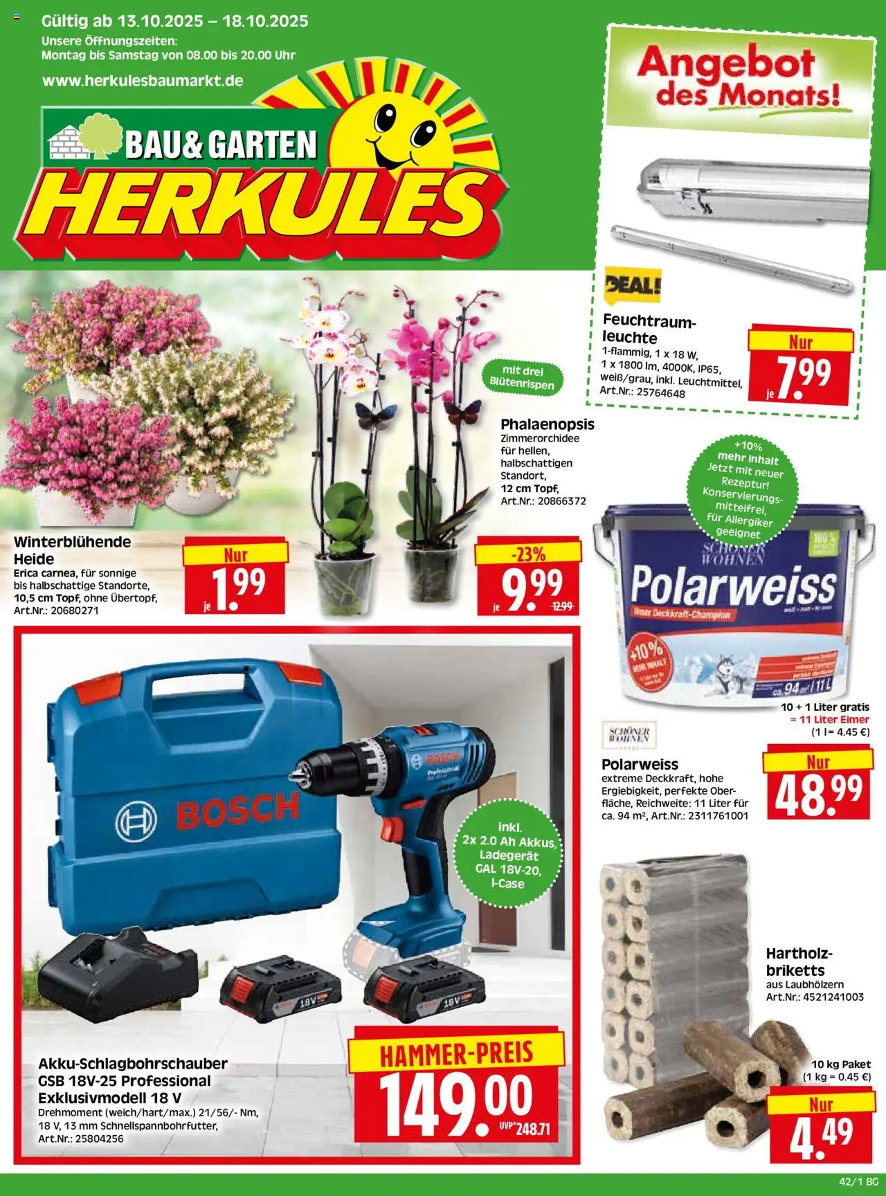 HERKULES Bau & Garten (vom 13.10.2025 - 18.10.2025)