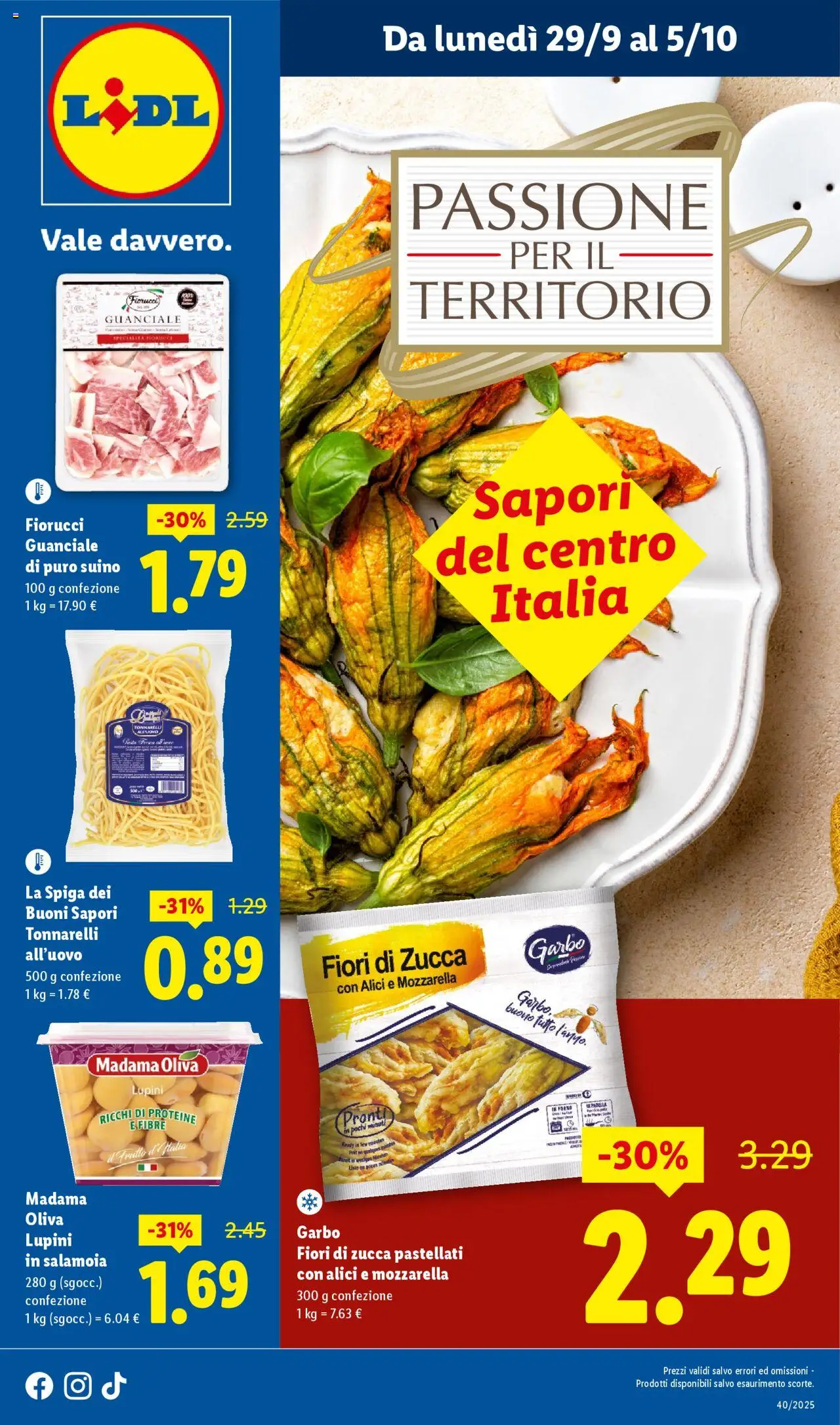 Volantino Lidl valido da 29/09/2025 numero di pagina 1
