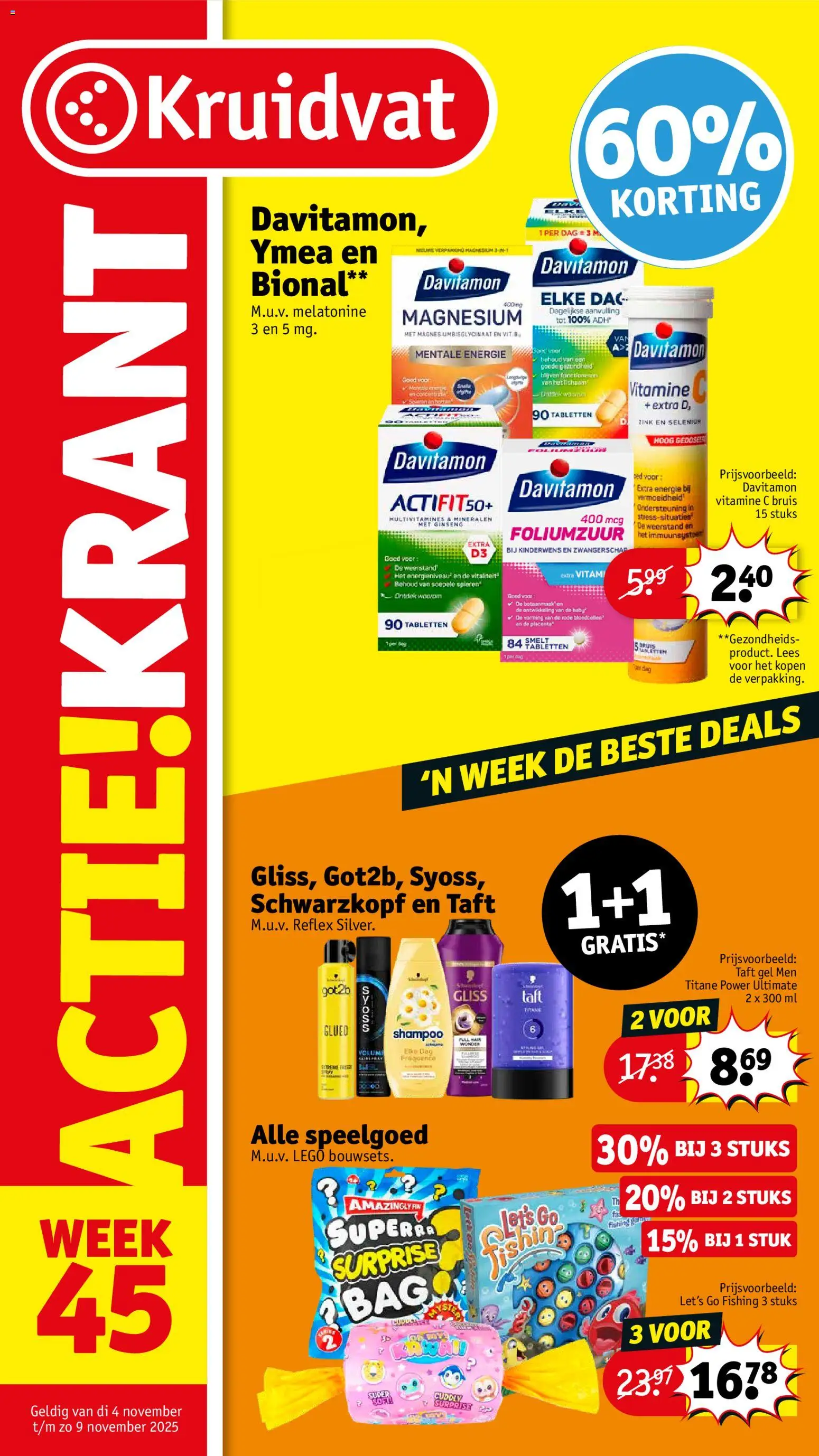 Voorbeeld van Folder week 45 van winkel Kruidvat geldig vanaf 04-11-2025