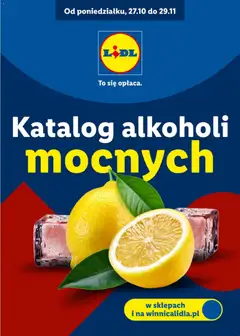 Pogląd gazetki "Katalog alkoholi mocnych" ze sklepu Lidl ważnej od 27.10.2025