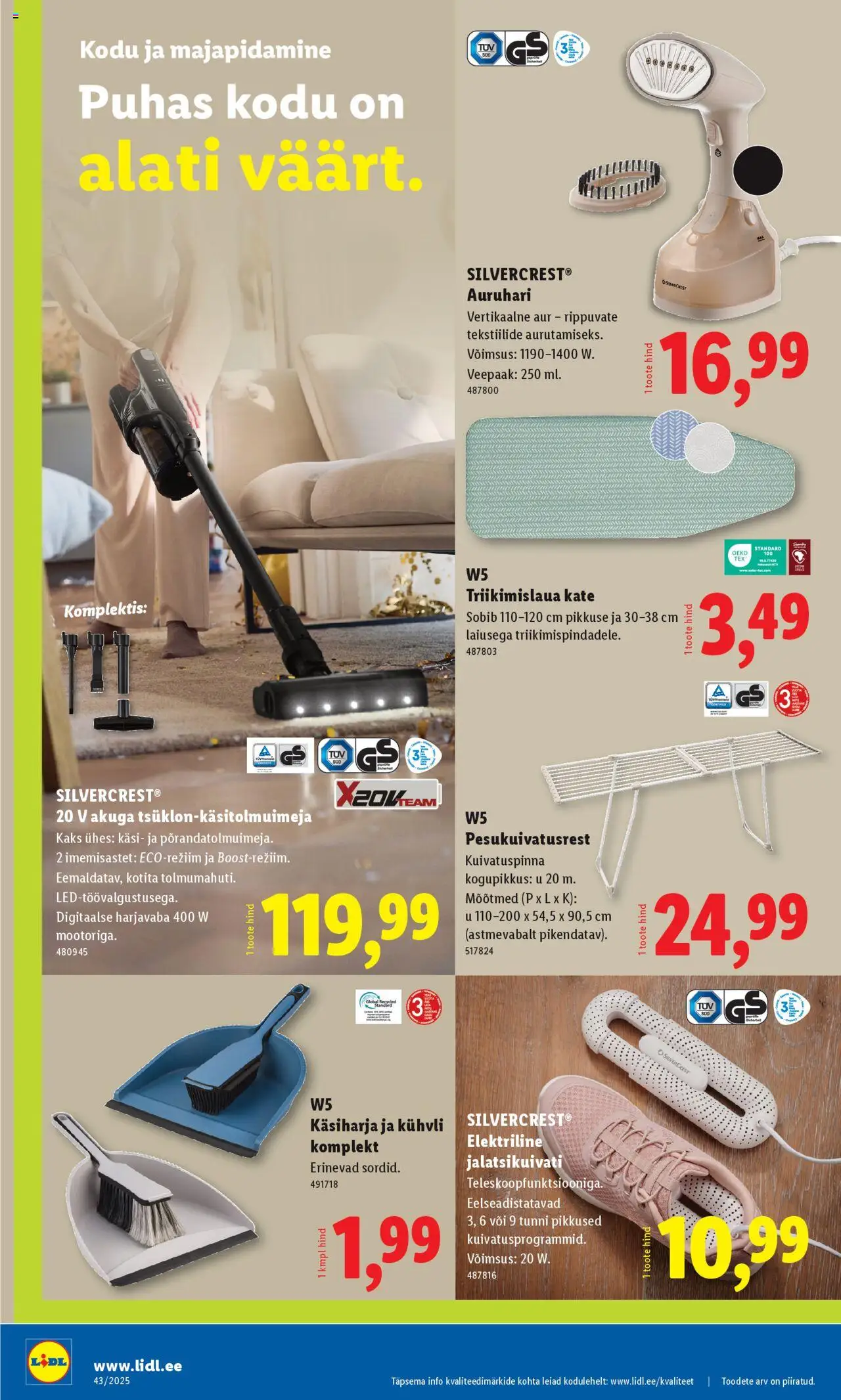 Lidl kliendilehe eelvaade alates 2025.10.20