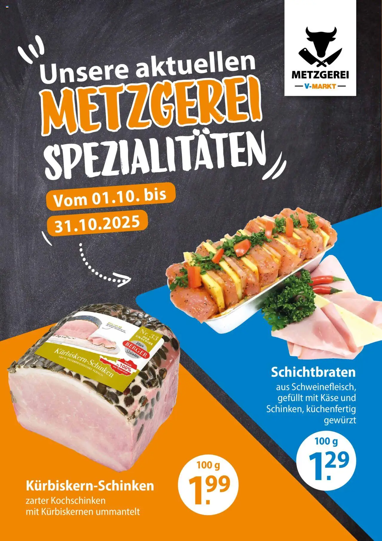 V-Markt Angebote (vom 01.10.2025) - Metzgereiangebote Oktober