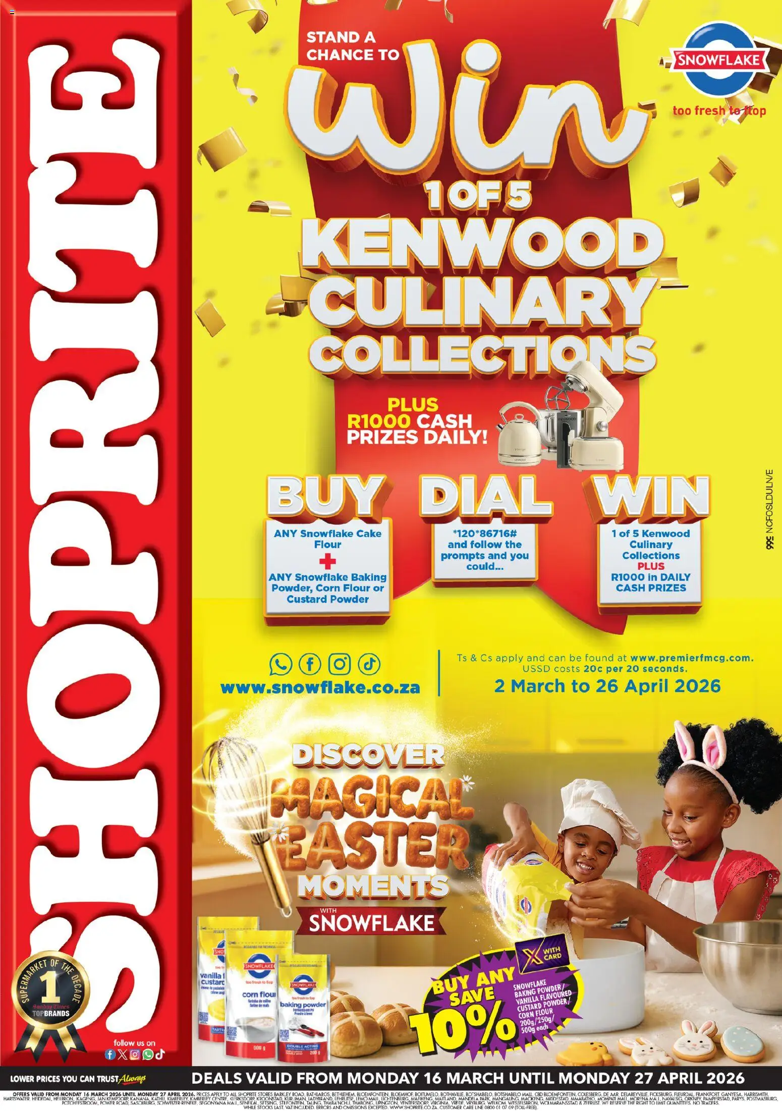 Preview of Shoprite flyer valid from 16/03/2026