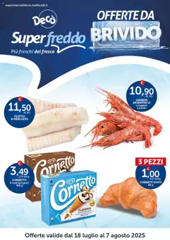 Anteprima dell'opuscolo Volantino Superfreddo dal negozio Decò valido da 18/07/2025